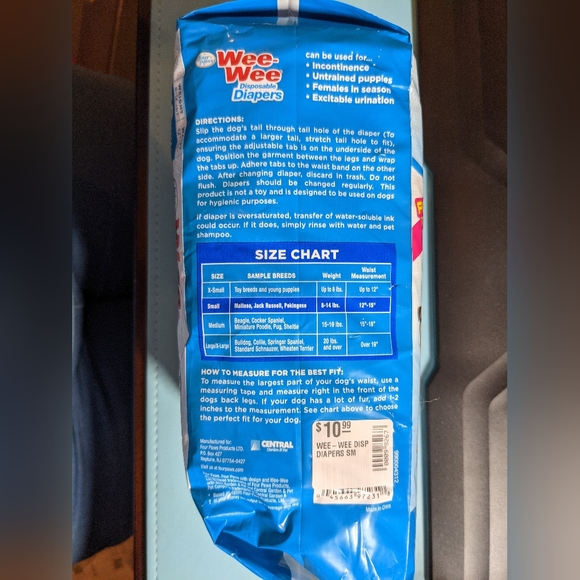WeeWee Dog New Package Weewee Disposable Diapers For Dog Size